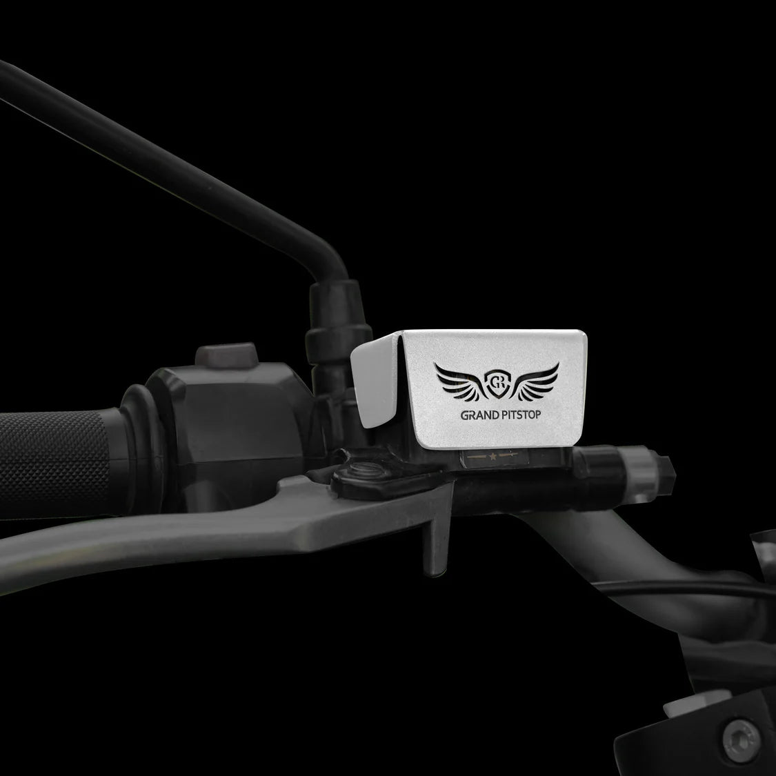 FRONT FLUID RESERVOIR COVER - Silver for Royal Enfield - CONTINENTAL GT