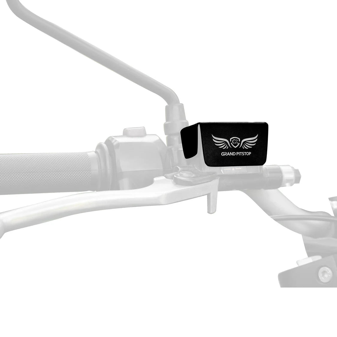 FRONT FLUID RESERVOIR COVER - Black for Royal Enfield - CONTINENTAL GT