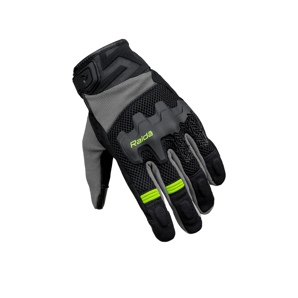 Raida Drift Motorcycle Gloves | Hi-Viz