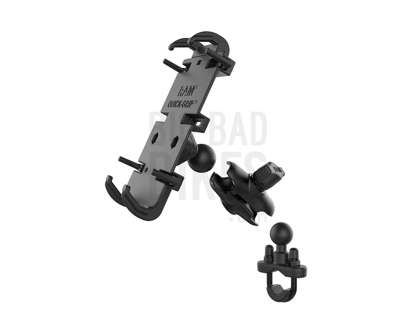RAM Mounts Quick-Grip XL Phone Mount with Handlebar U-Bolt Base