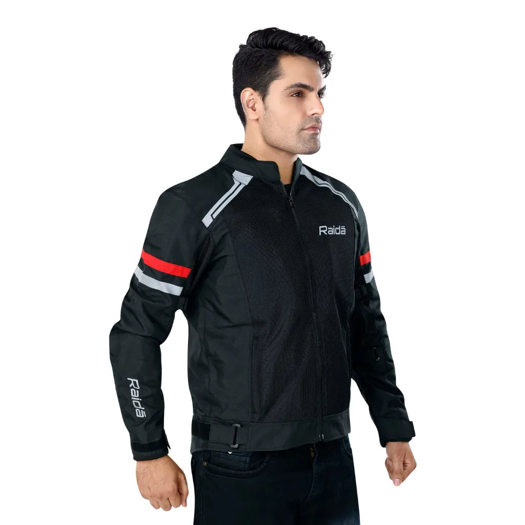Raida Tourer Jacket | Black/Red