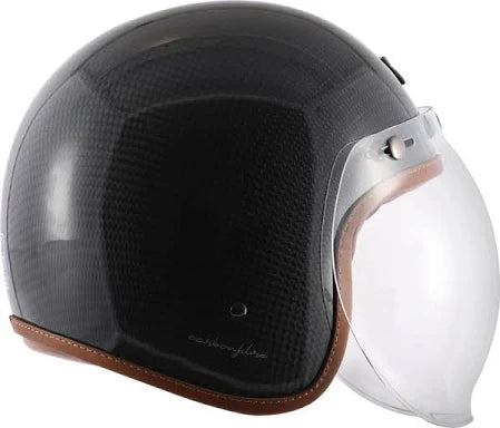 Axor Jet Carbon Small Checks helmet with Bubble Visor