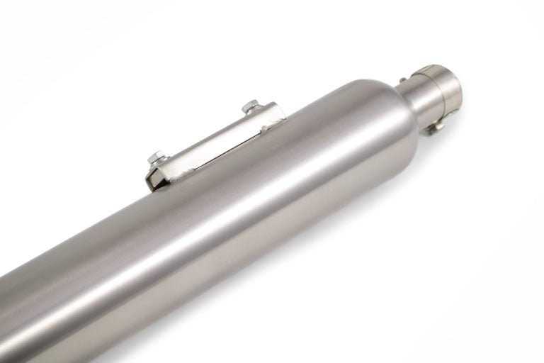Slip-Ons Exhaust for Reborn / Meteor 350 – Brushed Steel Finish