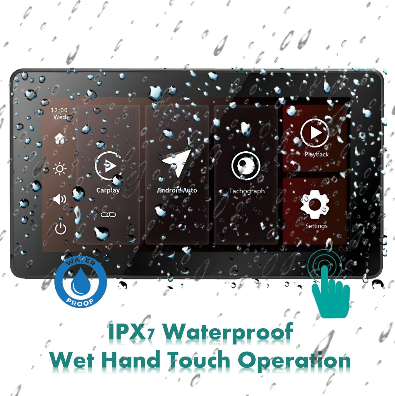 S5 PRO BMW(GS750 - 1300) Only Motorcycle Navigation System with Wireless AA/Carplay