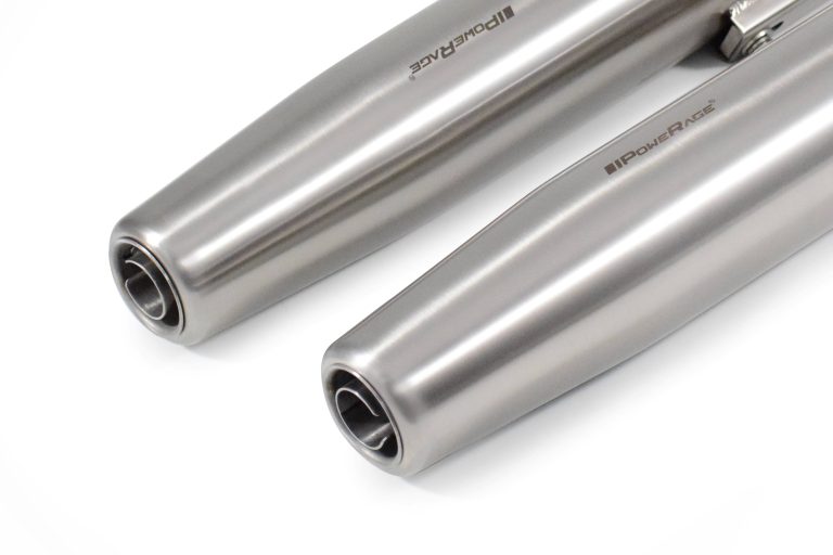 Slip-Ons Exhaust for RE Super Meteor 650 Brushed Steel Finish