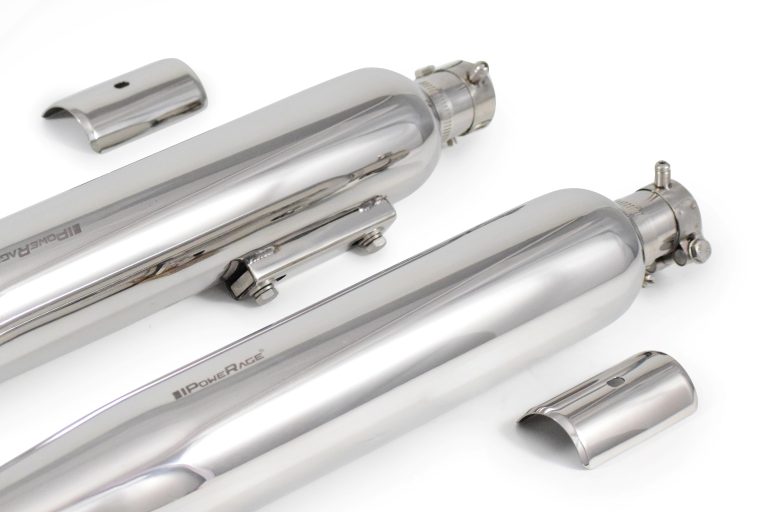 Slip-Ons Exhaust for RE Super Meteor 650 Polish Finish