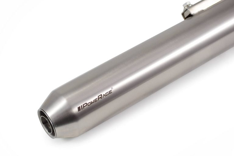Slip-Ons Exhaust for Reborn / Meteor 350 – Brushed Steel Finish
