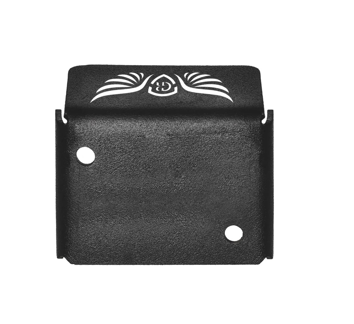 FRONT FLUID RESERVOIR COVER - Black for Royal Enfield - CONTINENTAL GT