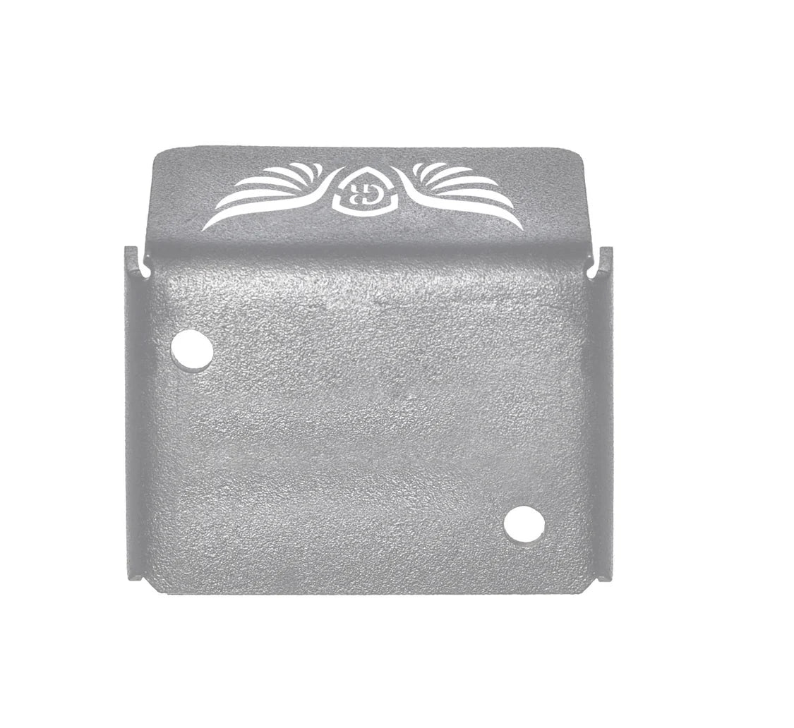 FRONT FLUID RESERVOIR COVER - Silver for Royal Enfield - CONTINENTAL GT