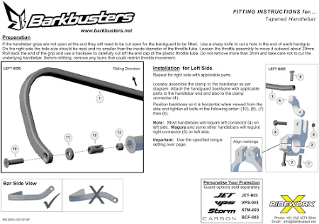 Barkbusters Hardware Kit - Two Point Mount For BMW F 900 GSA
