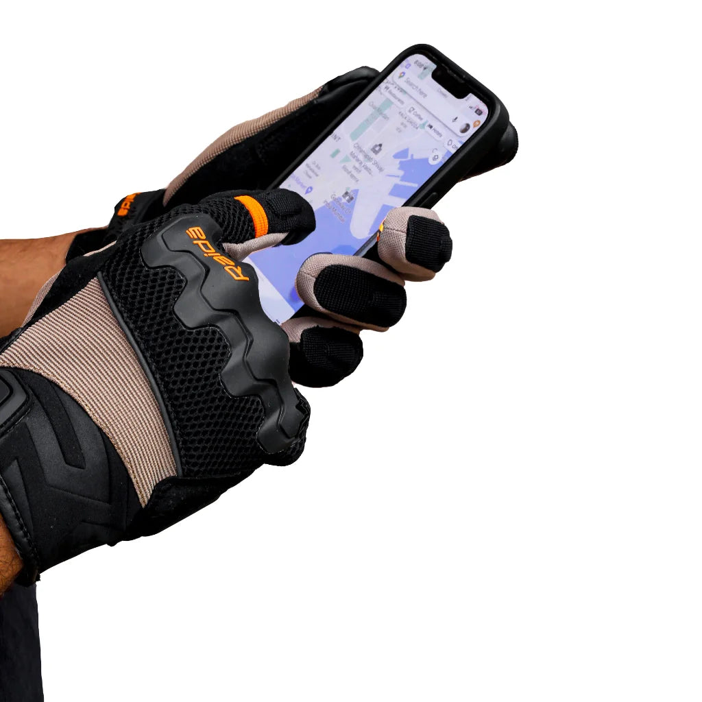 Raida Drift Motorcycle Gloves | Red