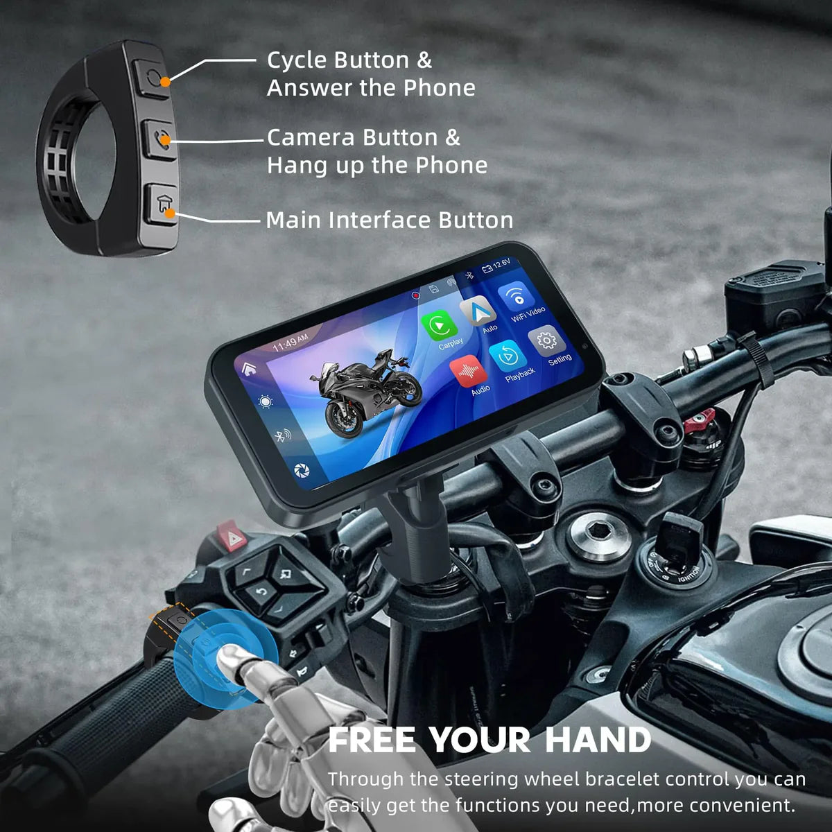 Display Only Model - LBC S1G Lite Wireless Navigation 5'' Touch Screen GPS and Remote(v533 CPU)