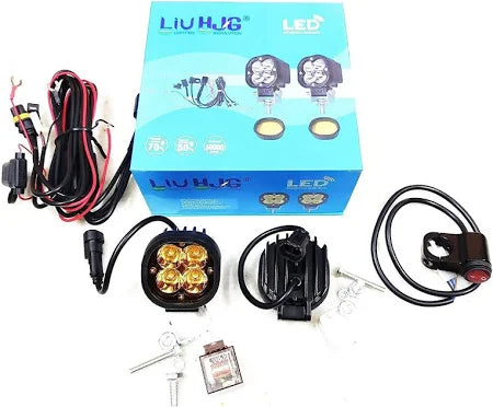 LIU HJG 4 LED Minicree 40W With wiring harness & Switch ( pair)