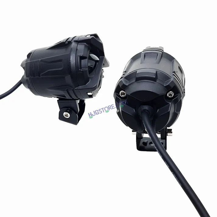 LIUHJG LIU HJG Mercedes Y Lens Foglight with Dimmer Controller Wiring Harness Kit Ultra Wide Dual Intensity LED Driving Fog Lights White/Yellow (2*45W = 90W Total) Universal For All Cars & Bikes with Brightness Controller Switch