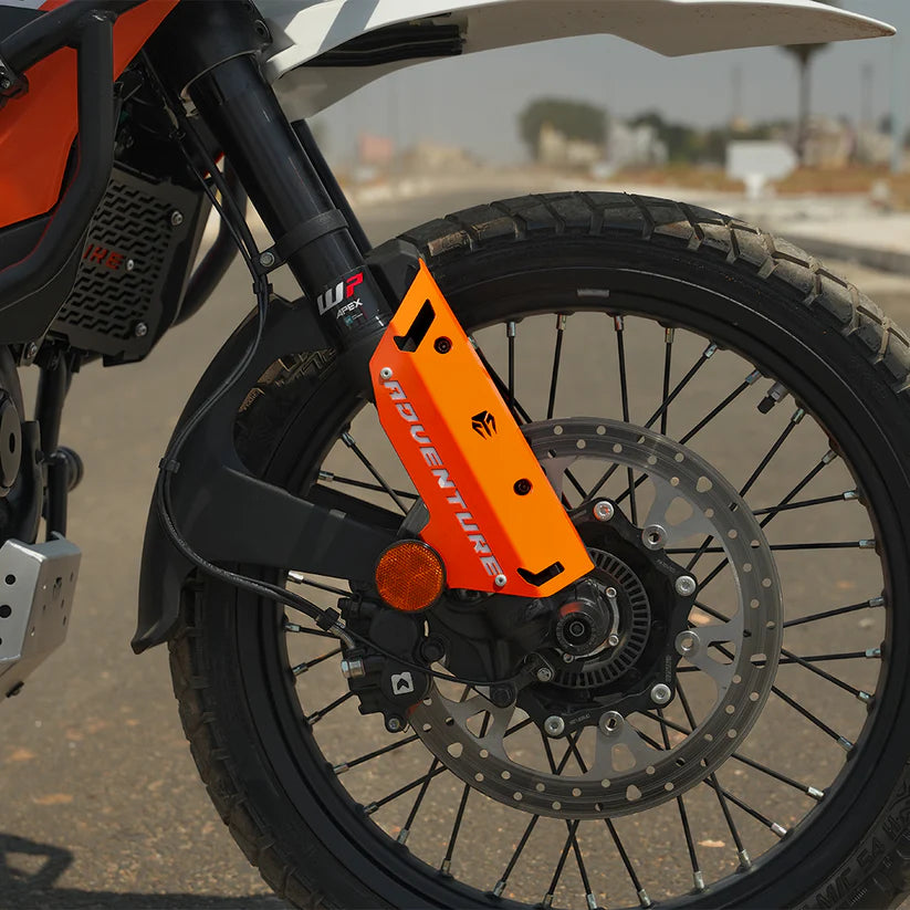 FORK PROTECTORS METAL - ORANGE FOR 2025 FOR KTM 390 Adventure/Adventure X