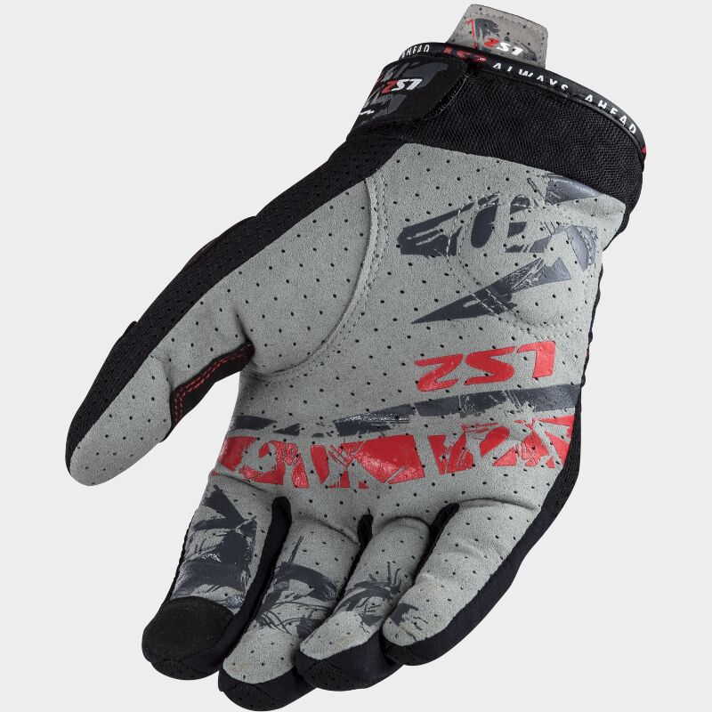 LS2 CHAKI RIDING GLOVES BLACK