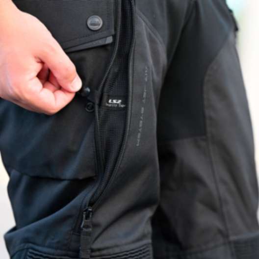 LS2 TRAVEL LADY PANT BLACK DARK GREY