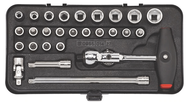 WURTH SOCKET WRENCH 1/4 INCH ASSORTMENT – BALLHEAD-27PCS ZEBRA