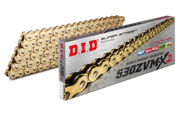 DID Chain 530 Pitch X 118 Links (Zvmx2) – 530ZVMX-2G118ZB