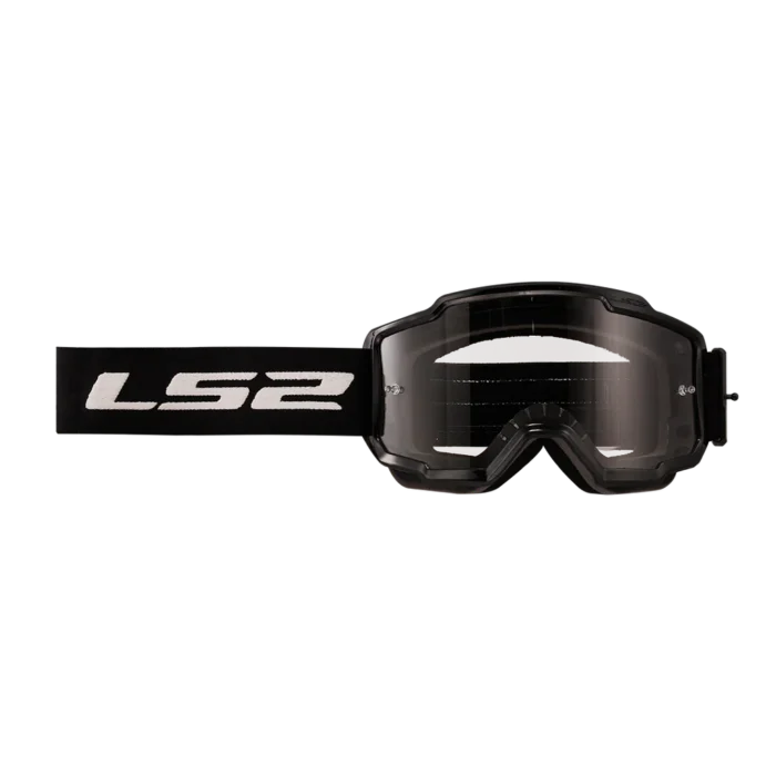 LS2 CHARGER PRO GOGGLE BLACK WITH CLEAR VISOR