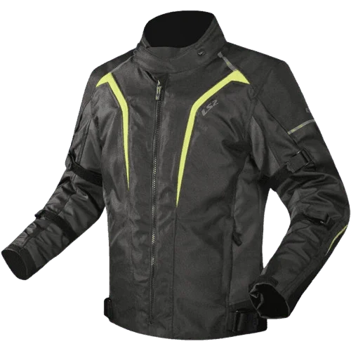 LS2 SEPANG MAN JACKET BLACK GREY HI-VI YELLOW