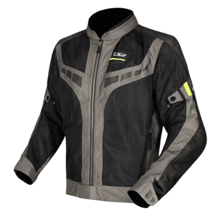LS2 GARDA AIR MAN RIDING JACKET GREEN BLACK HI-VI YELLOW