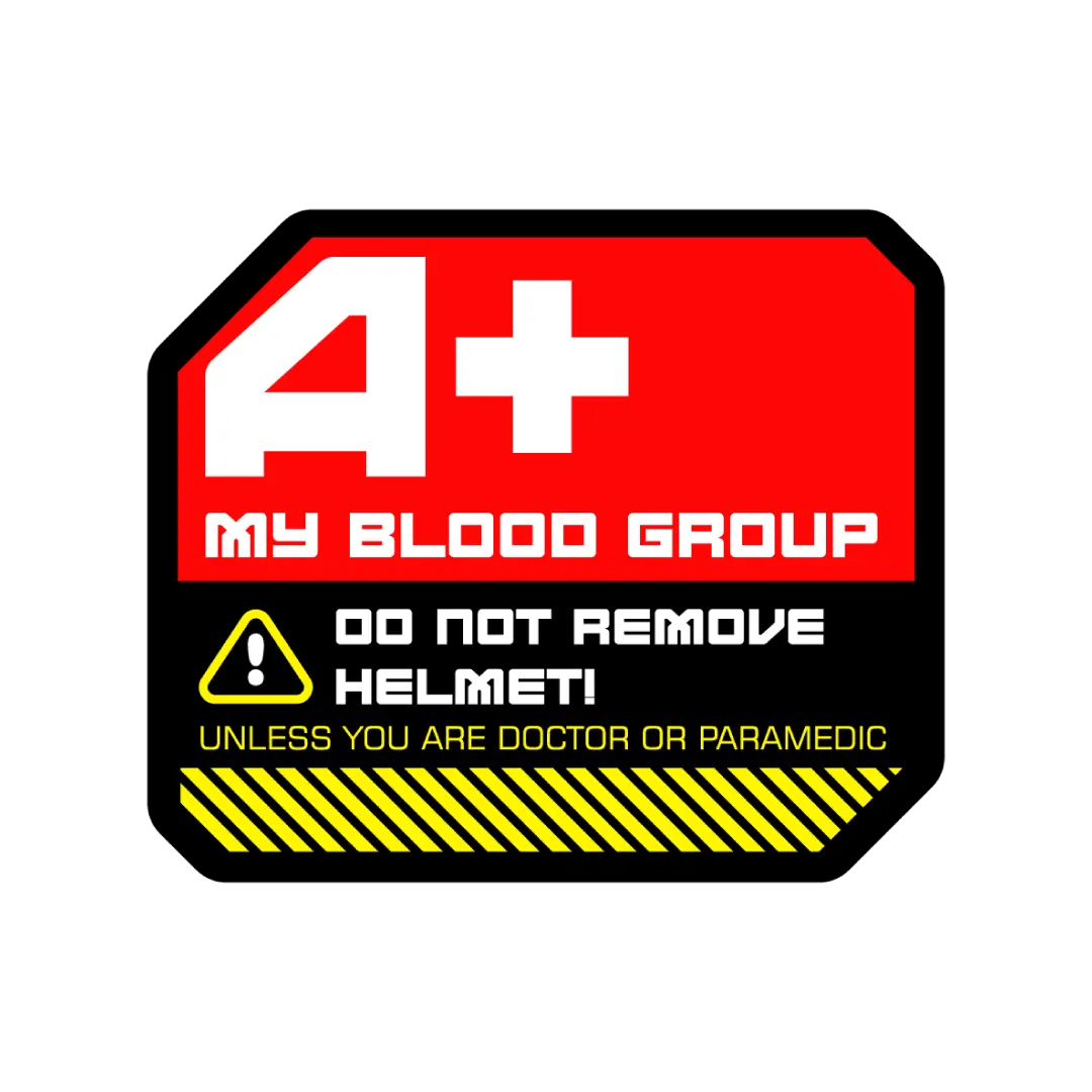 A+ Blood Group Sticker
