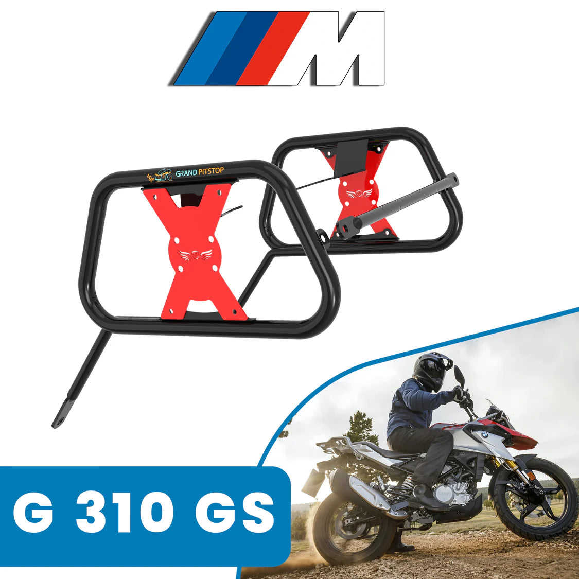 Saddle Stay for BMW G310 GS Black-Red