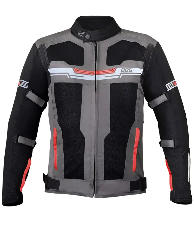 BBG Marshal Black Red Riding Jacket