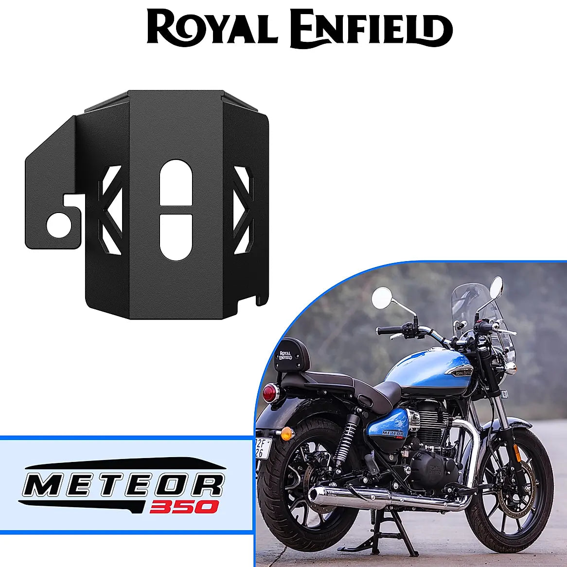 Rear Brake Fluid Resorvoir Cap for Royal Enfield Meteor 350 Black