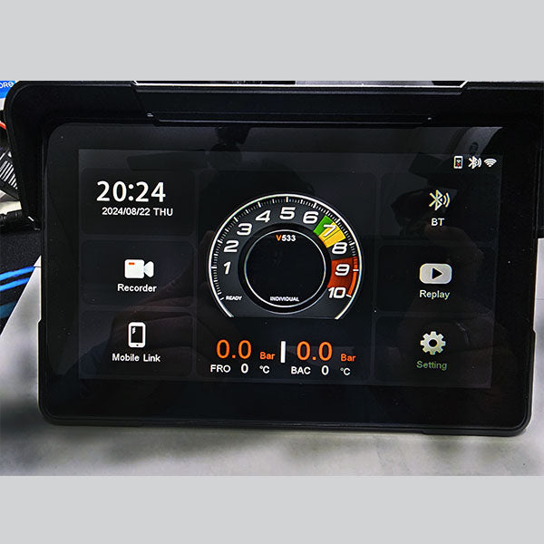 Universal - LBC S722 v533 CPU Wireless Navigation 7" Touch Screen GPS Camera Remote and TPMS