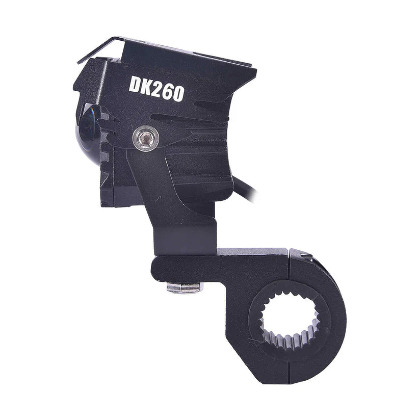 LGP DK260 LED Fog Lamp for Bike (Pair) | Wiring Harness & Wired Switch Included | High Power, Universal Motorcycle Fit