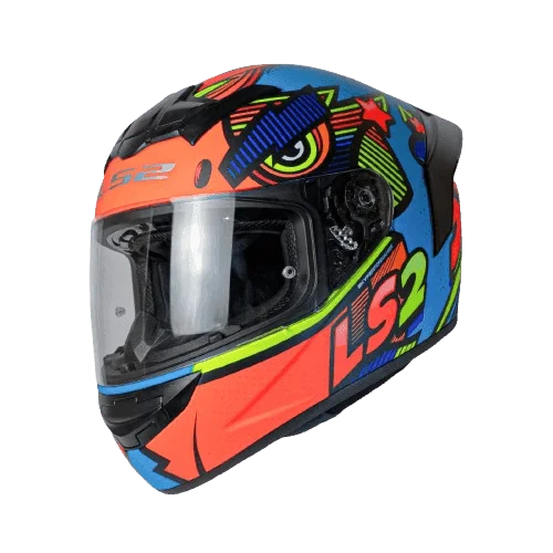 FF352 ROOKIE KHAN MATT BLUE HI-VIZ ORANGE