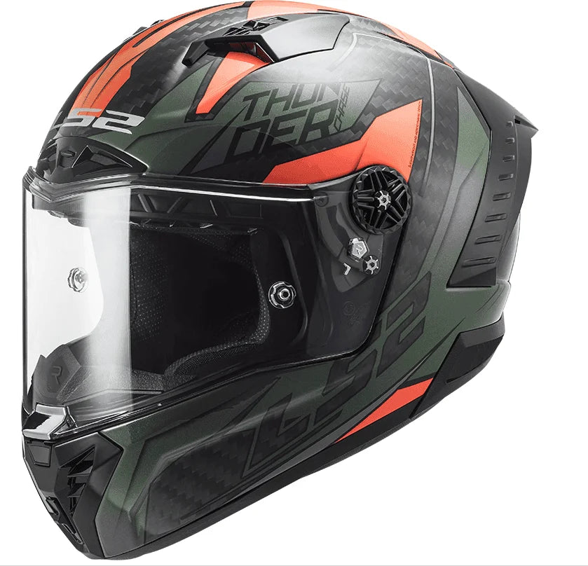FF805 THUNDER CARBON CHASE GLOSS GREEN ORANGE