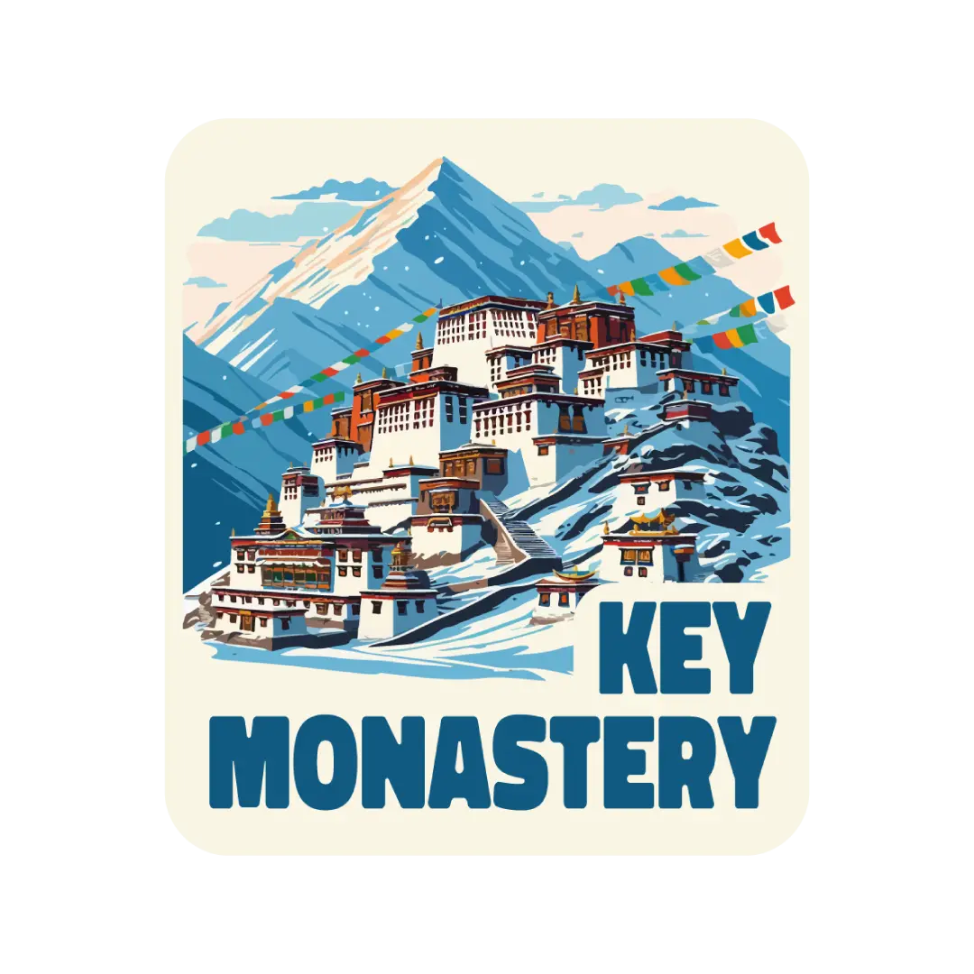 Key Monastery Fridge Magnet
