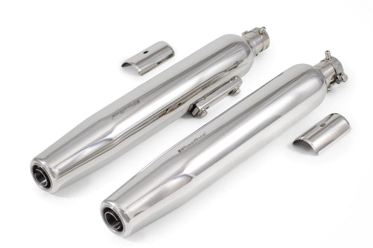 Slip-Ons Exhaust for RE Super Meteor 650 Polish Finish