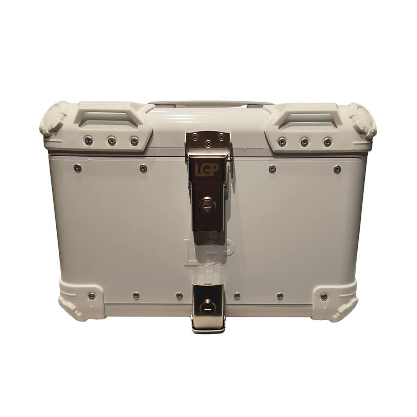 LGP TOP BOX 45L WHITE ROUND CORNER W/REST