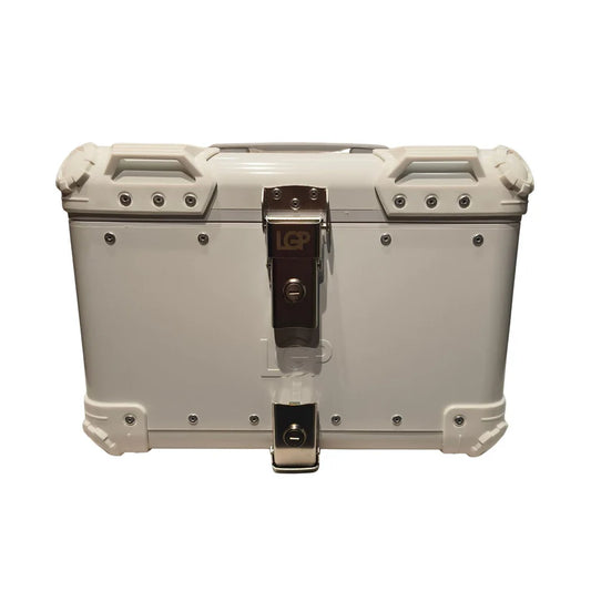 LGP TOP BOX 45L WHITE ROUND CORNER W/REST