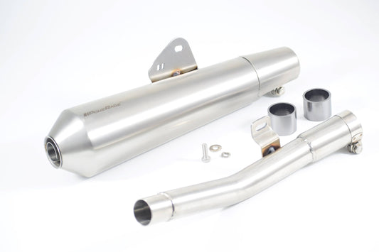 Slip-Ons Exhaust for RE BEAR 650 with de-cat Pipe – Cone Type