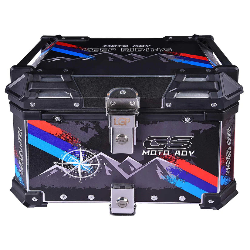 LGP TOP BOX 45L GS MOTO ADV WITH BACKREST