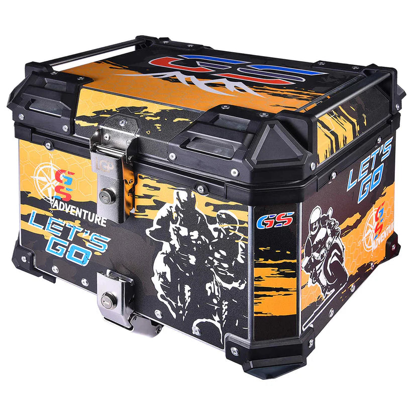 LGP TOP BOX 45L YELLOW GS ADV WITH BACKREST