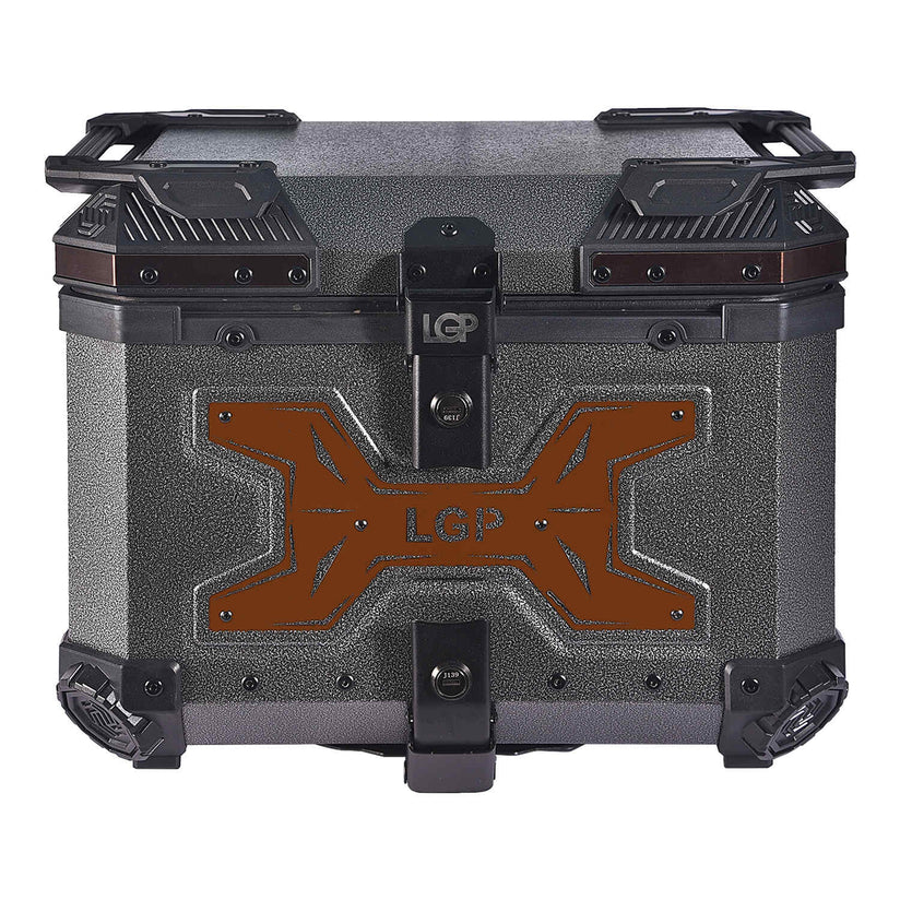 LGP TOP BOX 45L GRAY WRINKLES COPPER W/REST