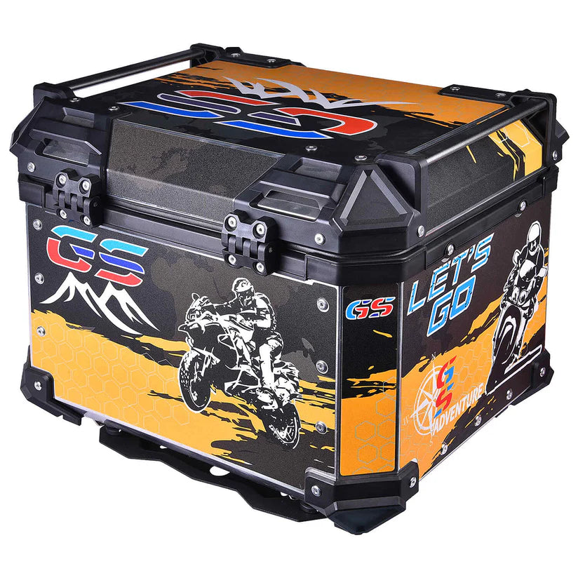 LGP TOP BOX 45L YELLOW GS ADV WITH BACKREST