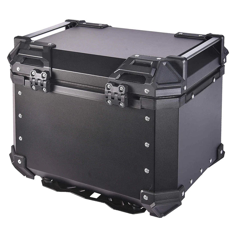 LGP Motorcycle Top Box 45L Black Type X Luggage Box with Backrest