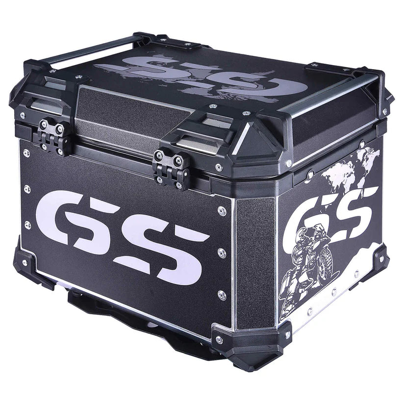 LGP TOP BOX 45L BLACK GS WITH BACKREST