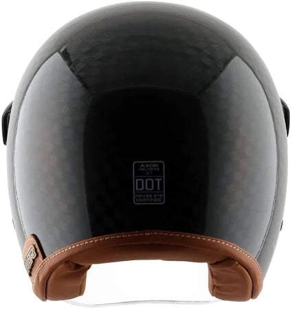Axor Jet Carbon Big Checks helmet with bubble visor