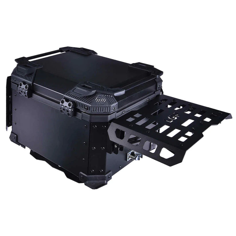 LGP TOP BOX 45L BLACK ARMOURED WITH BACKREST