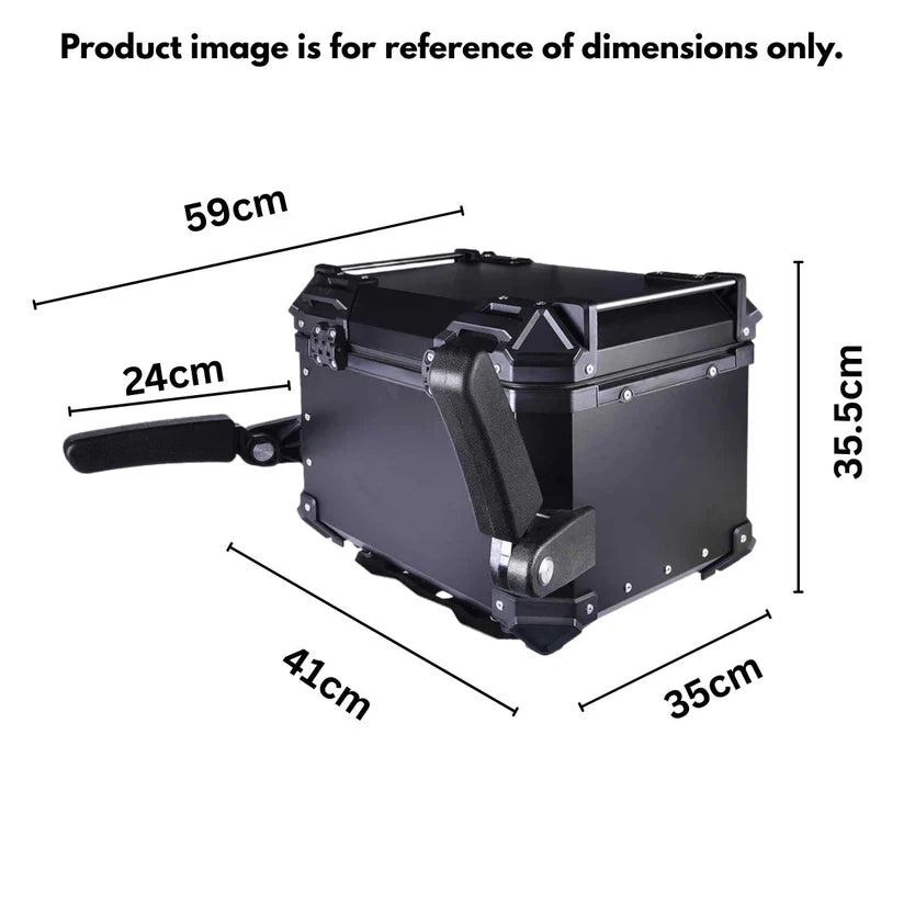 LGP TOP BOX 45L BLACK HAND SUPPORT WITH BACKREST