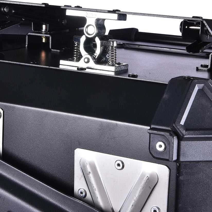 LGP TOP BOX 45L BLACK ARMOURED WITH BACKREST