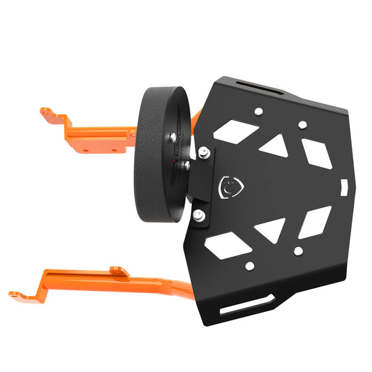 Toprack with Backrest for KTM DUKE 390/250 Gen 3 - Black/Orange